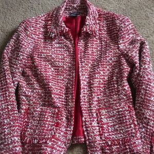 Red Tweed Blazer NWOT